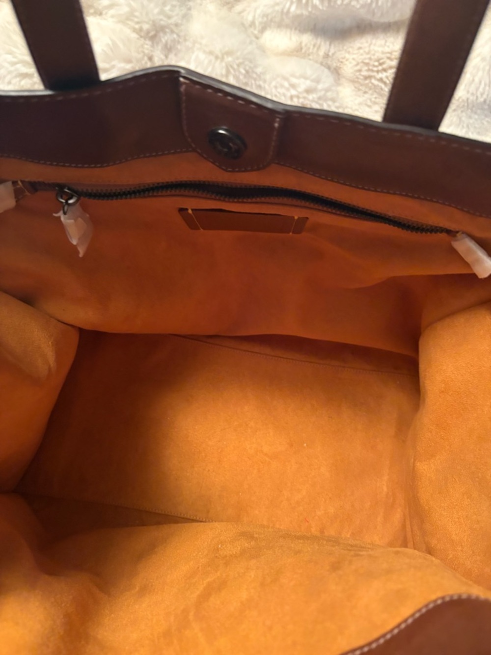 Coach Brown Leather Field 40 Embossed Tote with Adjustable Strap - Picture 8 of 12
